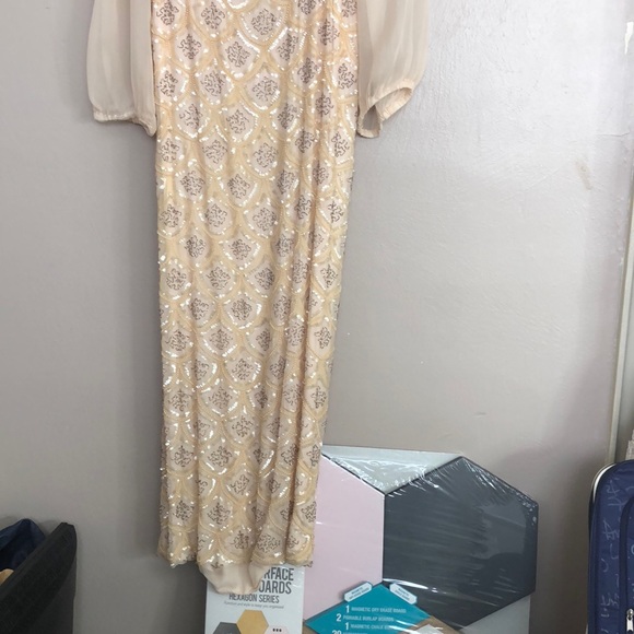 60’s Vintage handmade hand beaded formal dress - Picture 2 of 6